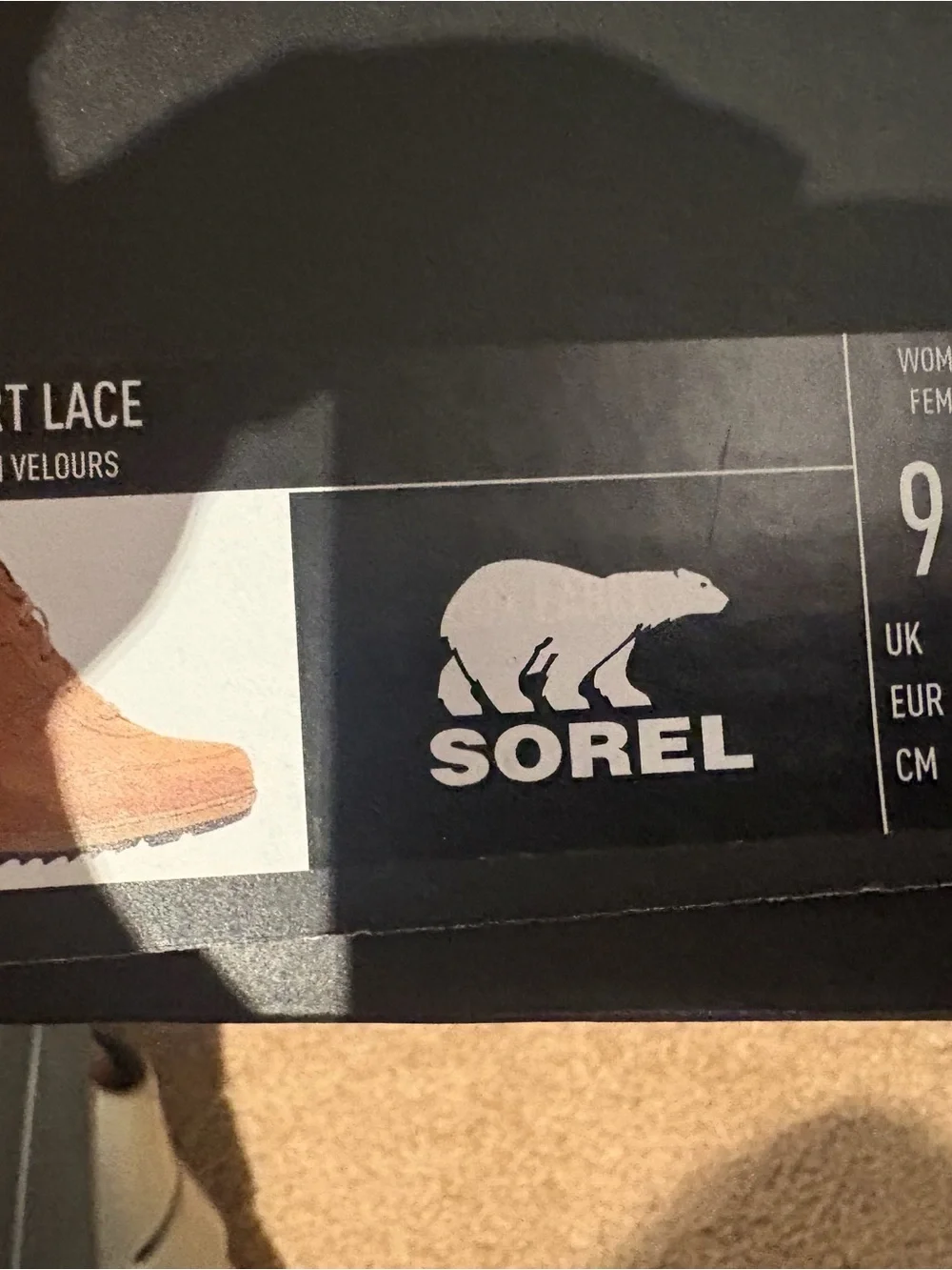Sorel Evie Sport Lace Tan Suede Boots Size US 9.5